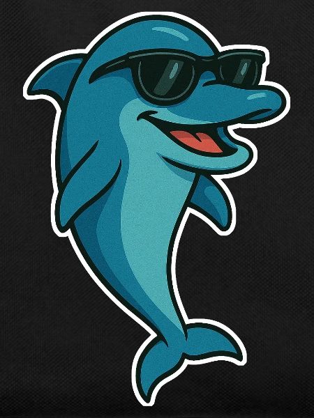 Delfin mit Sonnebrille