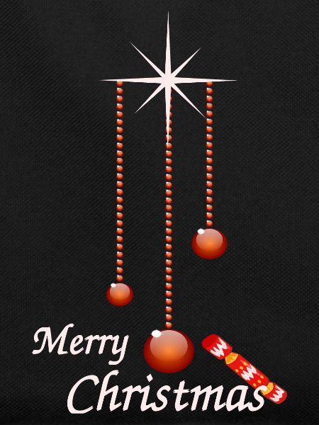 Weihnachtskugeln mit Bonbon