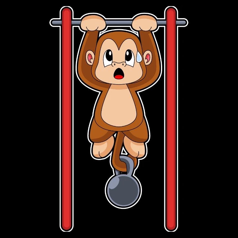 Monkey Bodybuilder Pull-ups Bodybuilding