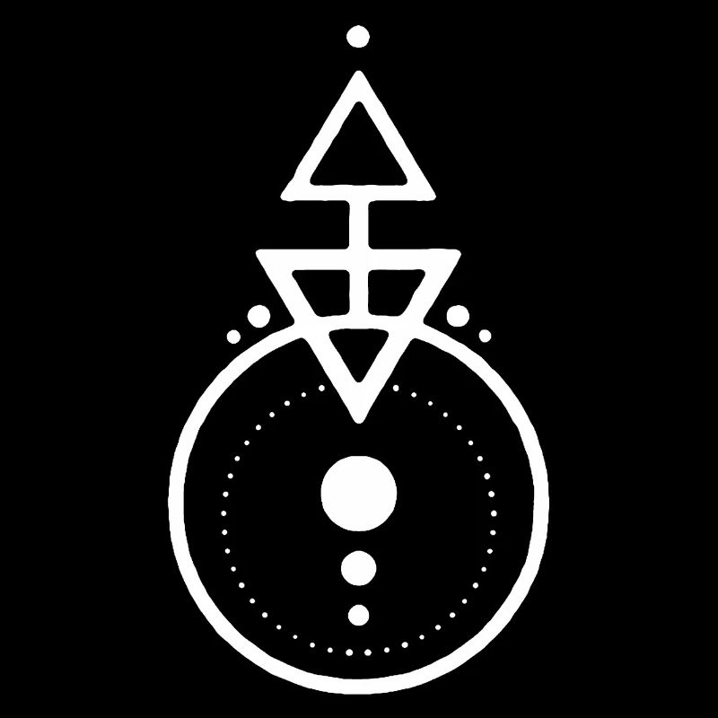 White geometric design