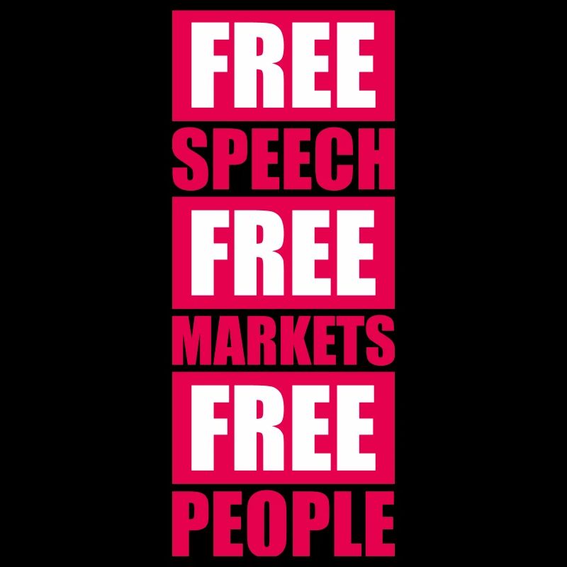Marché de la liberté d’expression Peuple Libertarian Freedom Logo