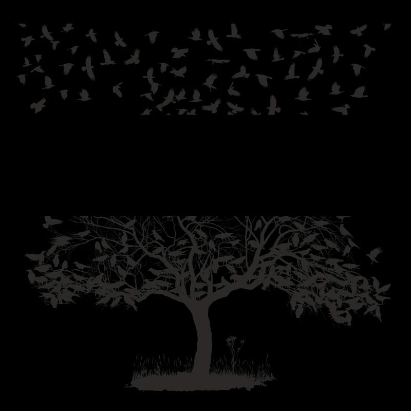 Crows in a tree