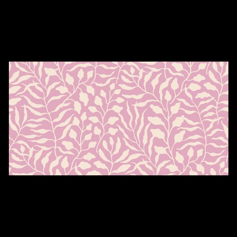 Elegant Leaves Pattern in Pale Pink