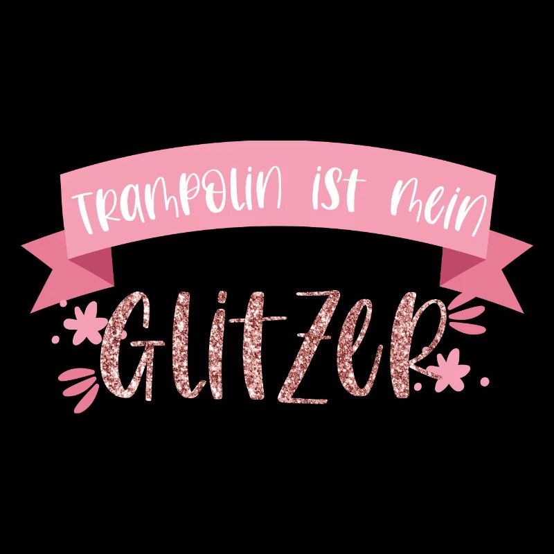Trampolin ist mein Glitzer Springen Geschenk