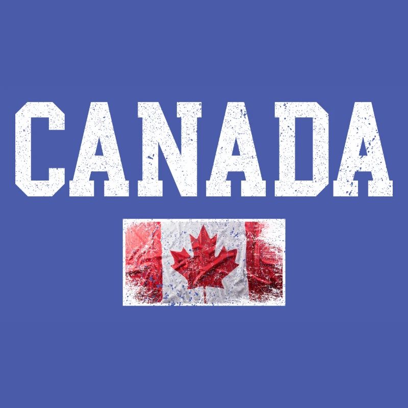 Distressed Canada Maple Flag