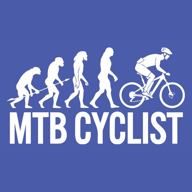 Evolution einer MTB-Radfahrer-Silhouette