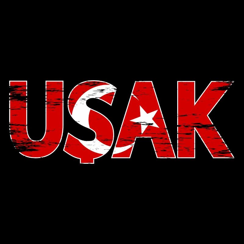 Usak Turkey flag used