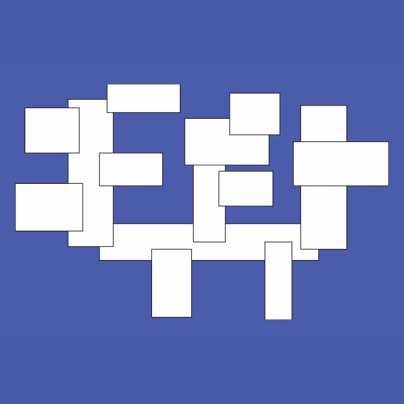 rectangles simplement des carrés en composition