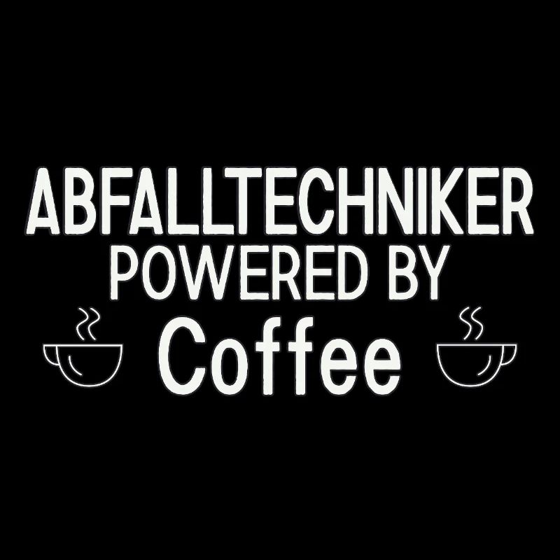 Technicien des déchets alimenté par le café