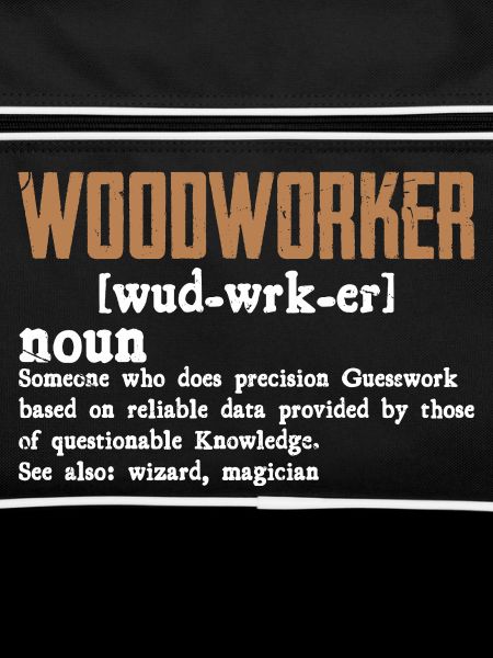 Rustikales Holzwerker Typo-Design