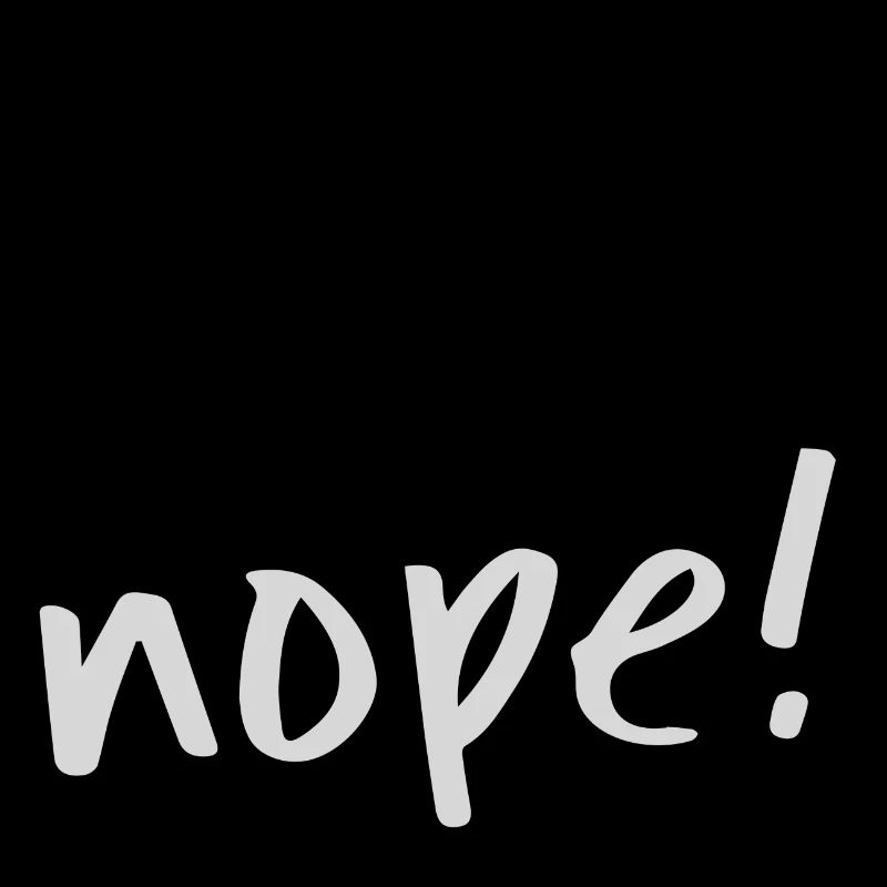 grumpy nope cat schwarze Katze Nö Lustig Geschenk