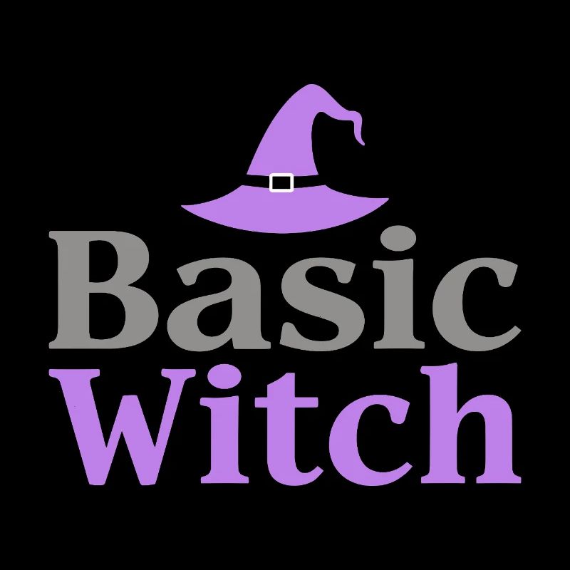 Basic Witch Halloween Spruch Zitat