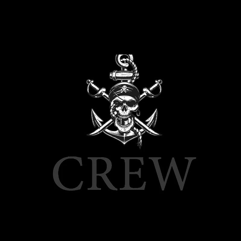 Skull Crew FatMonkeyDesigns grey