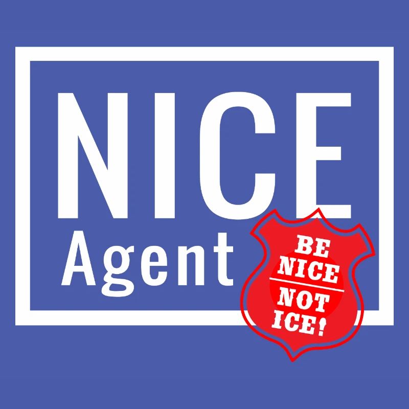 NICE Agent Logo mit Statement Be Nice Badge
