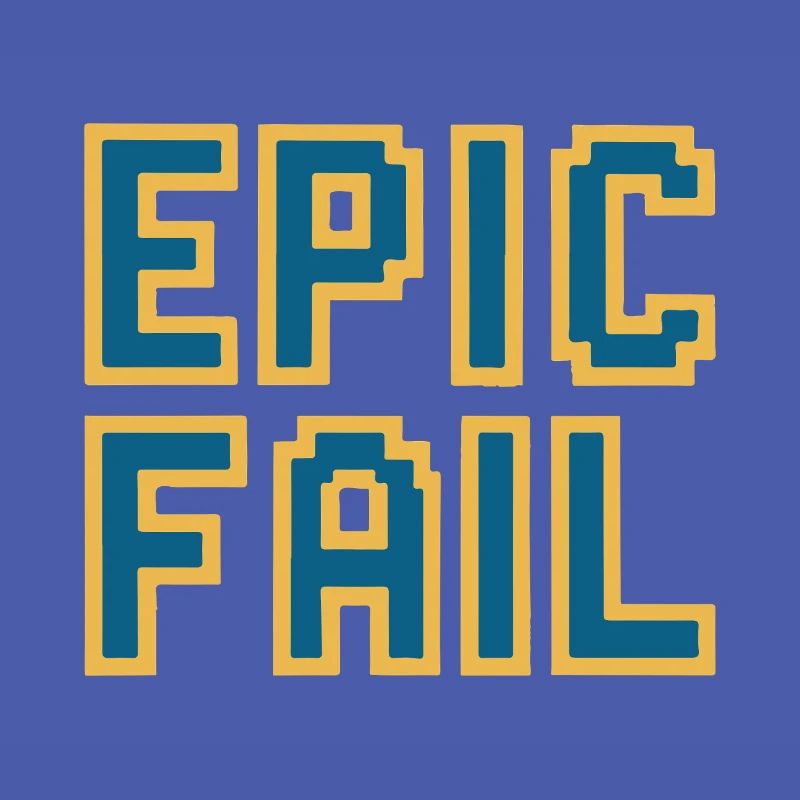 Échec épique - mème de jeu rétro 8 bits