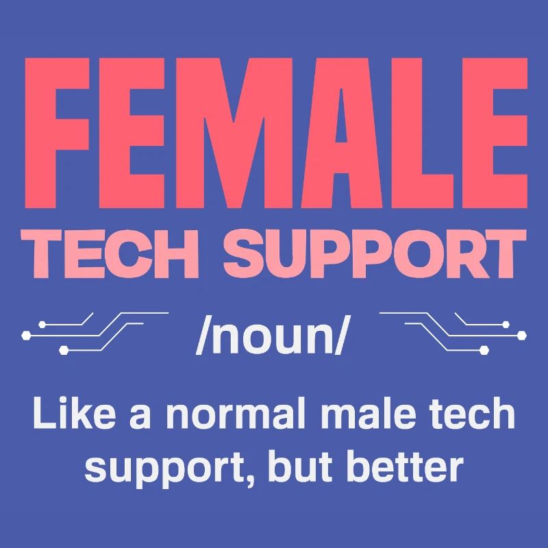 Tech Support Frau Definition IT Admin Computer