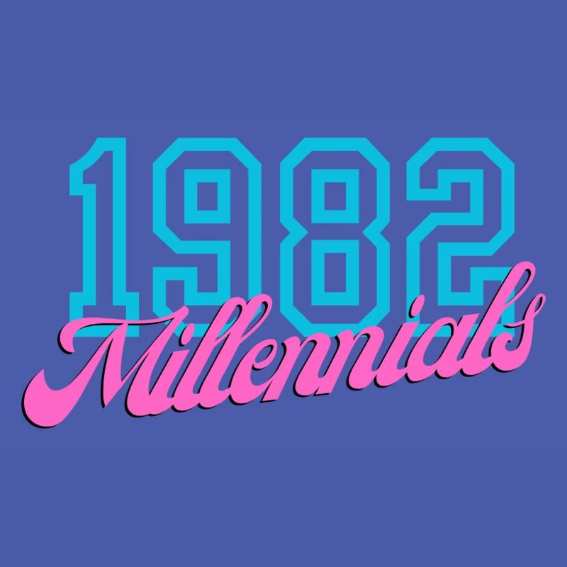 1982 Millennial Retro Numeric Design