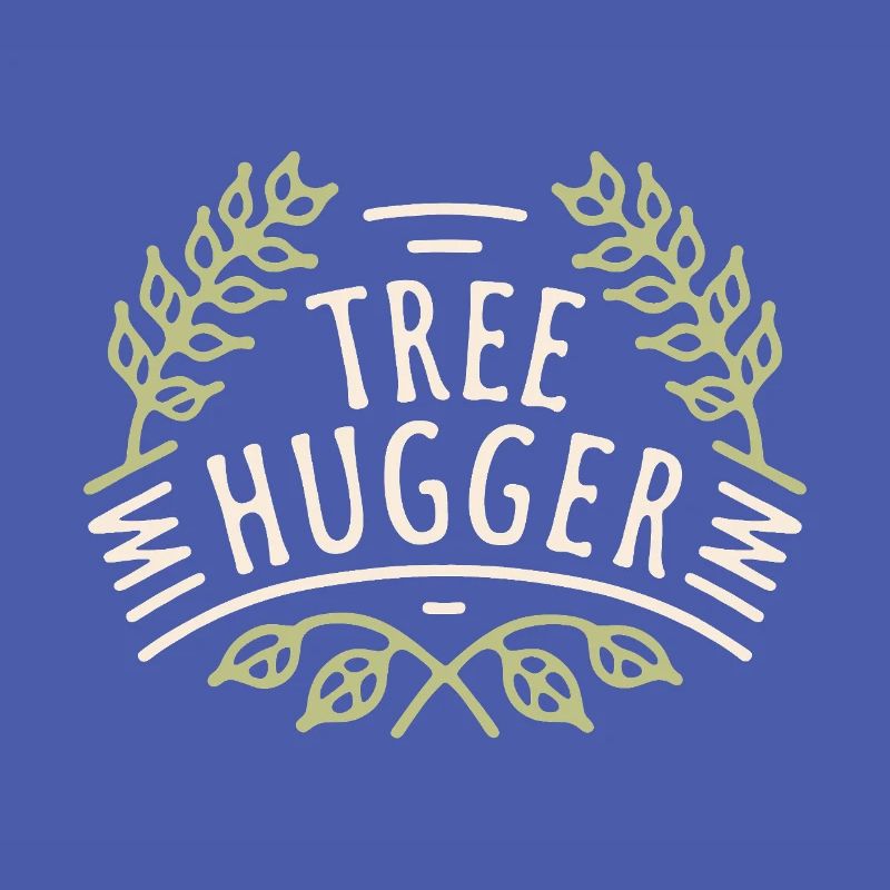 Tree hugger forest bathing nature lovers