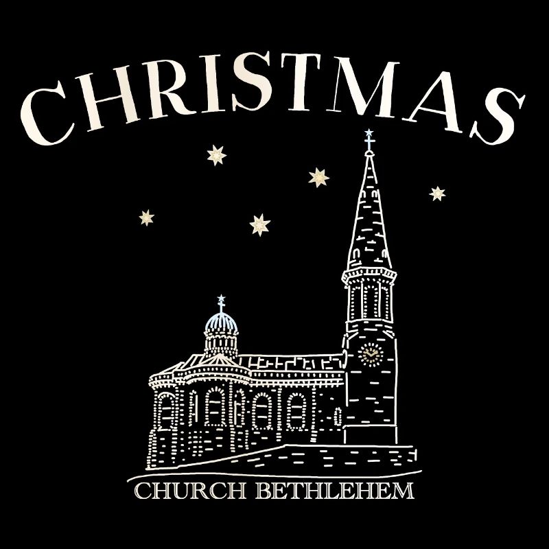 Weihnachtskirche Bethlehem Zeichnung