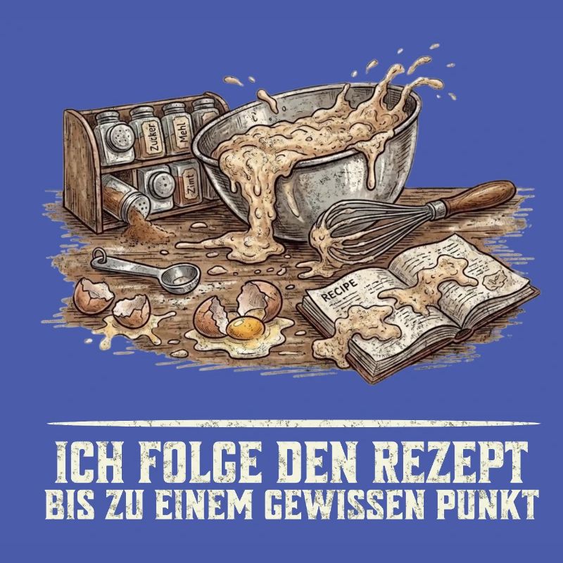 Backen Rezept Lustiger Spruch Hobbybäcker Geschenk