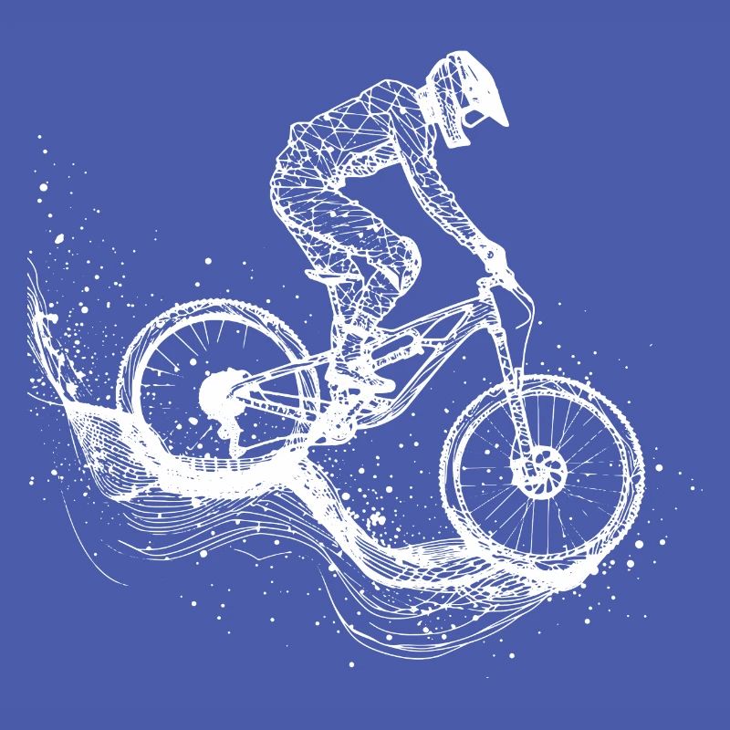 Mountain Biking Drawing