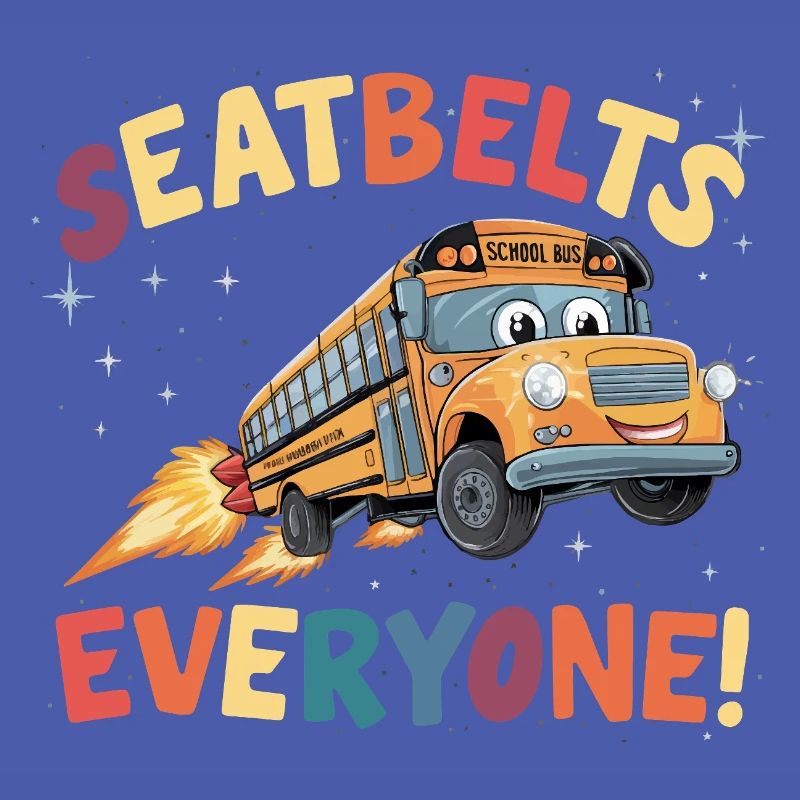Vol de fusée du bus scolaire spatial