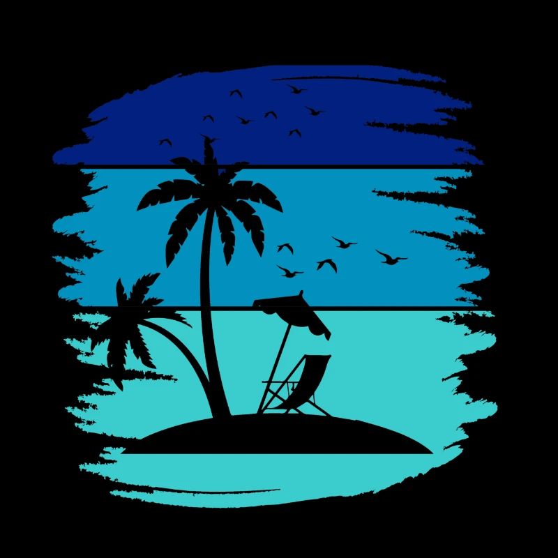 Sun, beach and palm trees