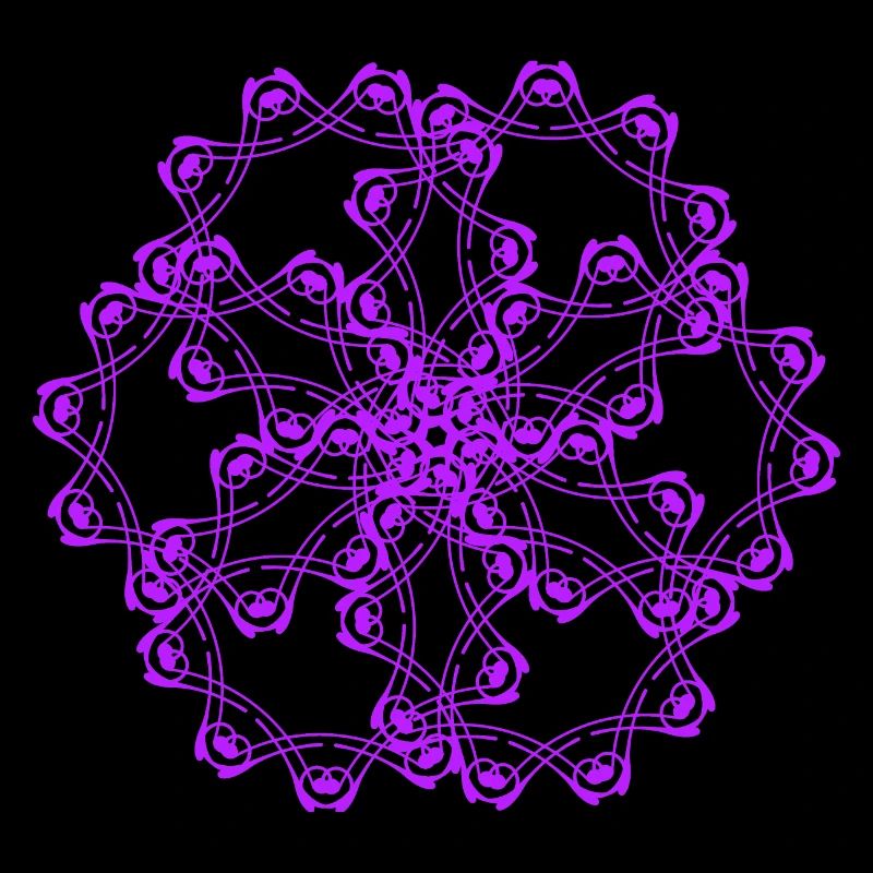 Random patterns circled