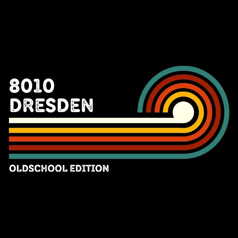 Dresden Retro Shirt 8010 Zip Code Vintage
