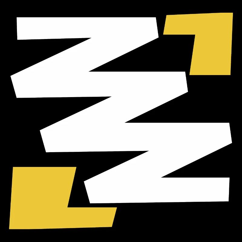Basic simple digital art emblem with Z