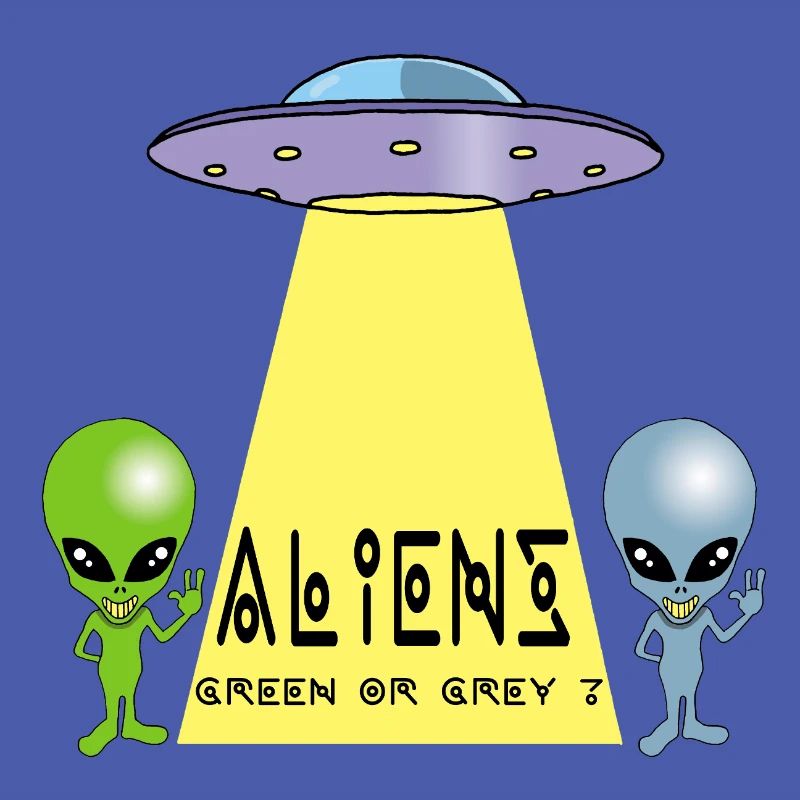 Grün oder grau außerirdisch?