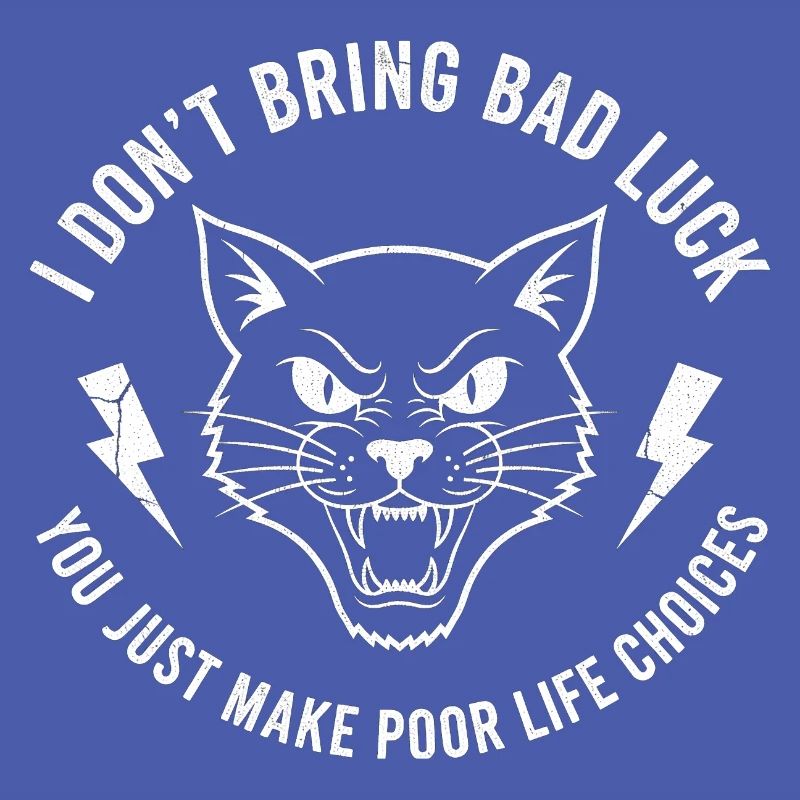 Pech oder Wille Katzen-Spruch