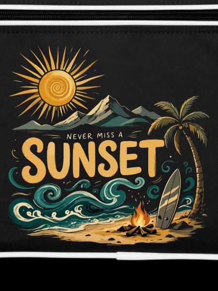 Sunset on the beach surf