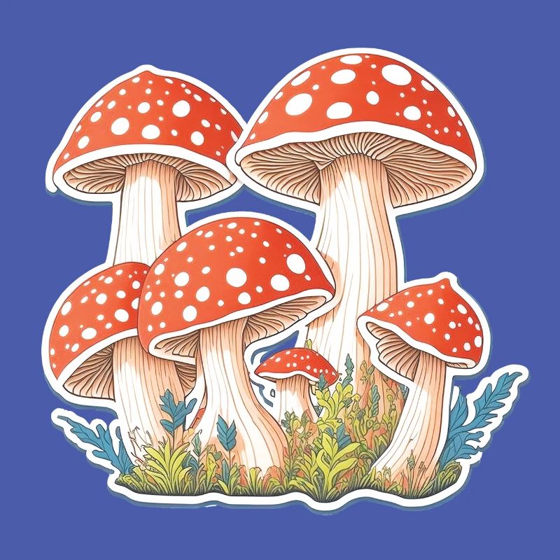 Toadstools, mushrooms