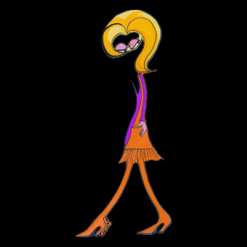 Verspielte Doodle-Diva