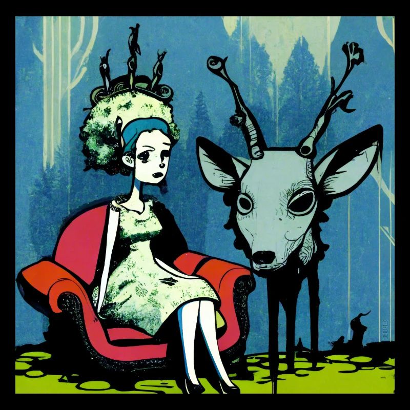 Psychedelischer Hirsch 01