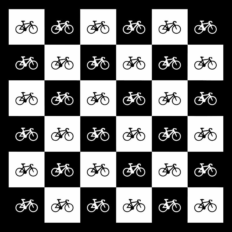 Geometric Bicycle Pattern Design