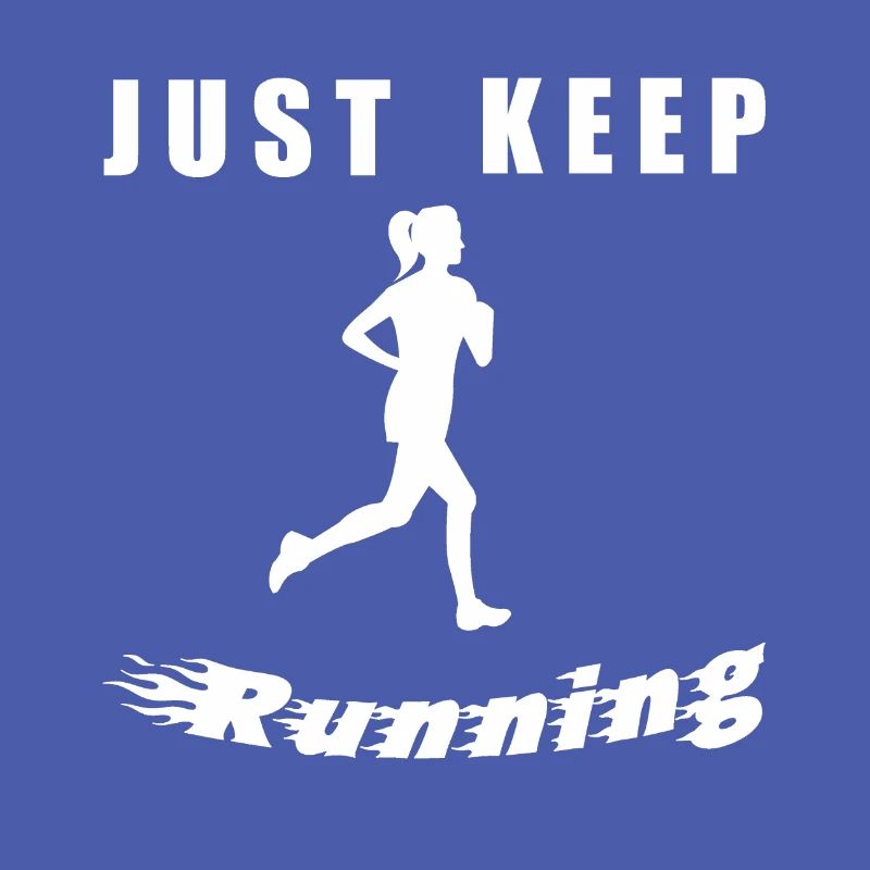 Continue simplement de courir – Silhouette de coureur