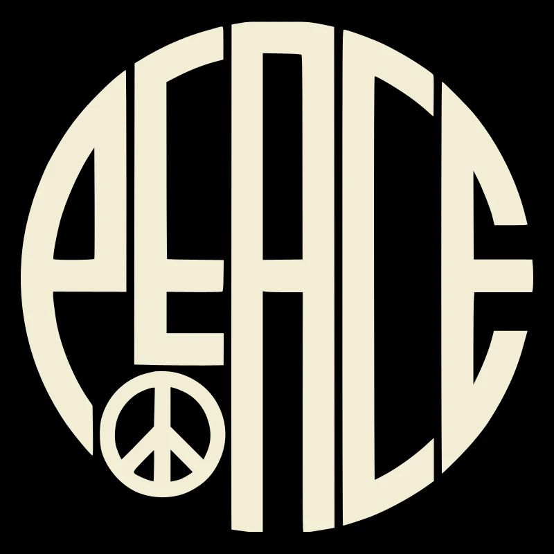 Peace Art Deco Typography
