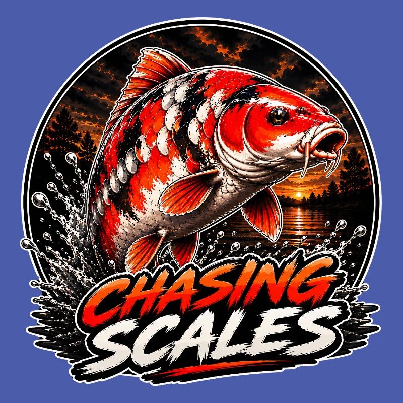 Chasing Scales Koi Carp Splash Design