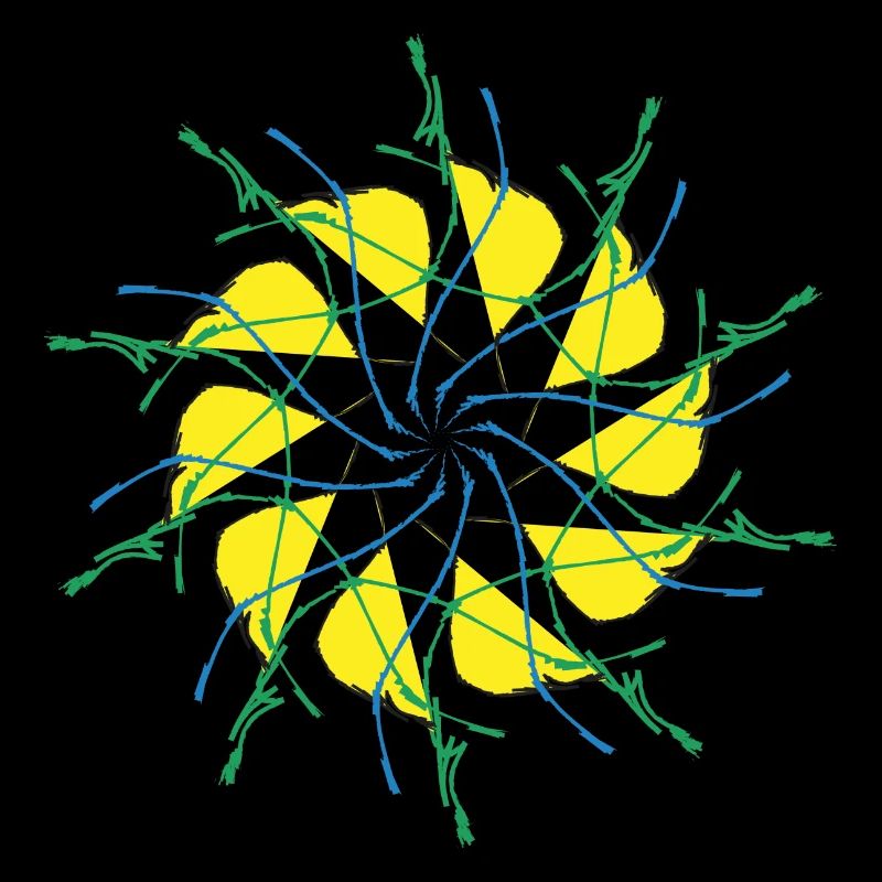 Random patterns circled