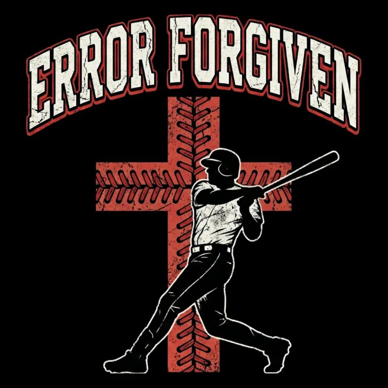 Error Forgiven Christian Baseball Faith Jesus