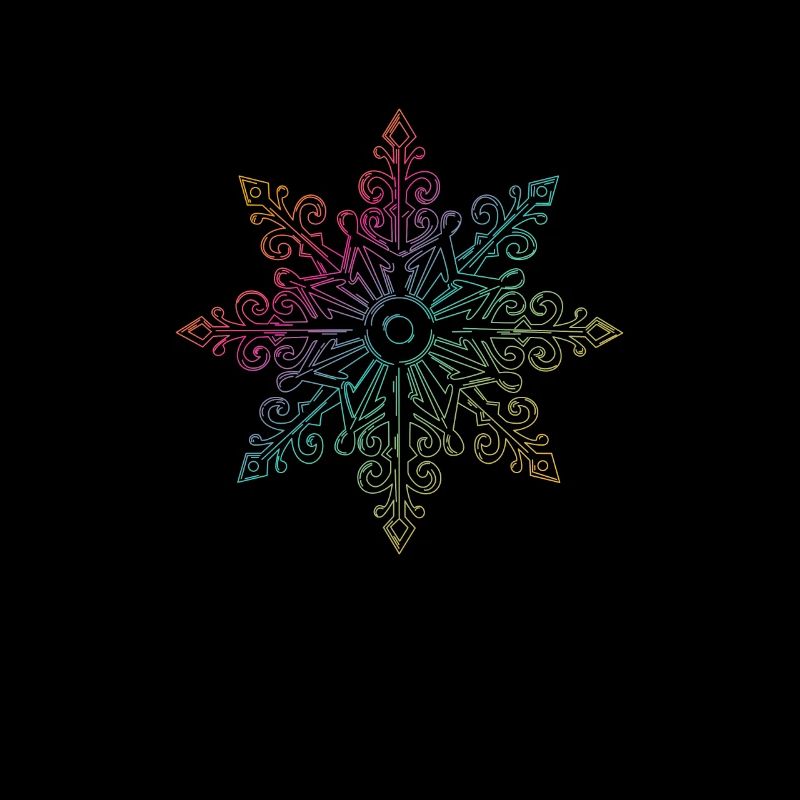 Flocon de neige Flocon de neige Noël Hiver LGBT