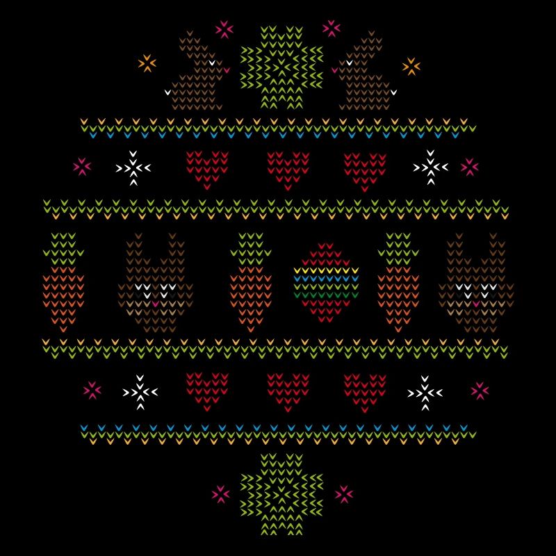 Easter motifs in knitting pattern style for Easter