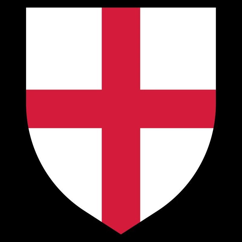 Drapeau de l'Angleterre St George's Cross Shield (sans contour)