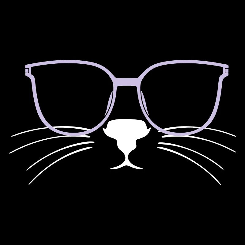 Cat Glasses Comic Cat Friend Tiger