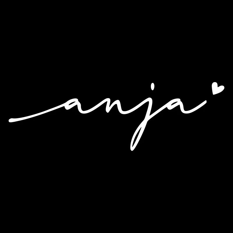 Anja Cursive Name