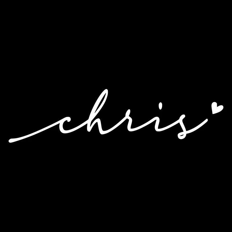 Chris Cursive Name