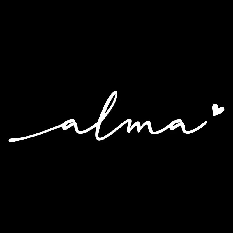 Nom cursif d’Alma