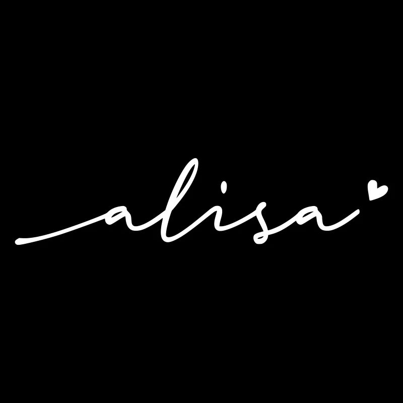 Alisa Cursive Name